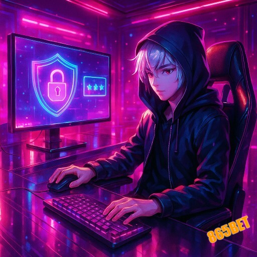 Imagem promocional da 865BET evidenciando login ágil e plataforma protegida